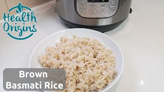 Easy brown basmati rice in Instant Pot