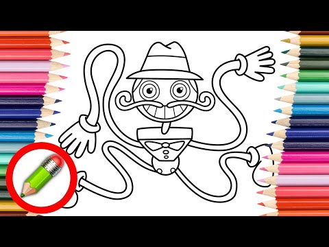 Poppy Playtime Coloring / Daddy Long Legs Coloring Pages / Lost Sky - Vision