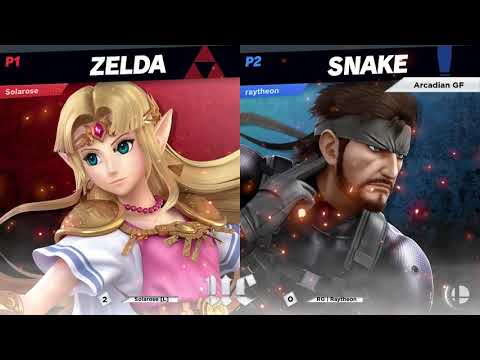 SSB 207 Arcadian Grand Finals - Solarose (Zelda) [L] vs RG | Raytheon (Bowser, Snake)