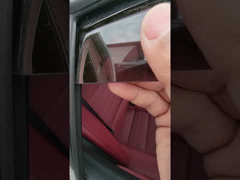 How to install WeatherTech window visors on a 2017 Lexus IS200T - Rear
