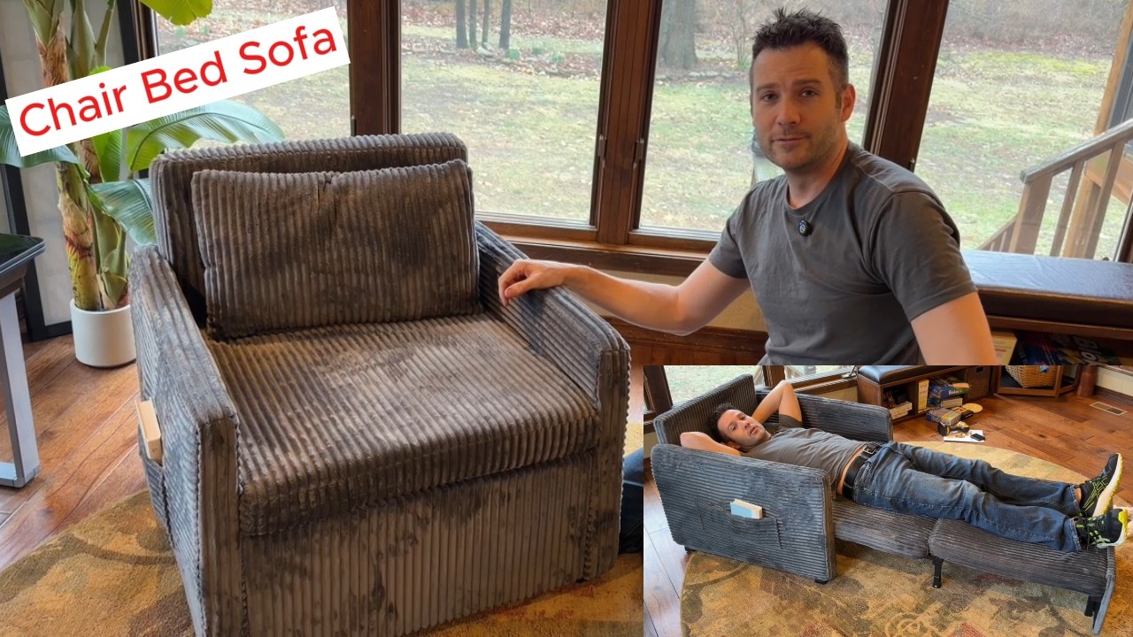 Ahomly 3-in-1 Pull Out Sleeper Chair Bed Sofa