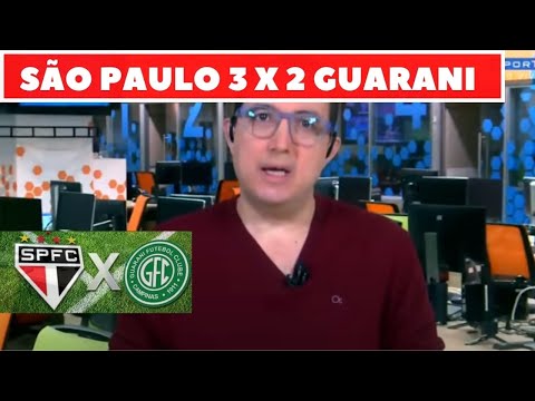 SÃO PAULO 3 X 2 GUARANI ESTRÉIA DE MIRANDA E OS GAROTOS DE COTIA RESOLVERAM