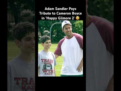 Adam Sandler Pays Tribute to Cameron Boyce in 'Happy Gilmore 2' #friends