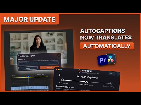 Auto translate captions in Premiere & DaVinci (AutoCut 2025)