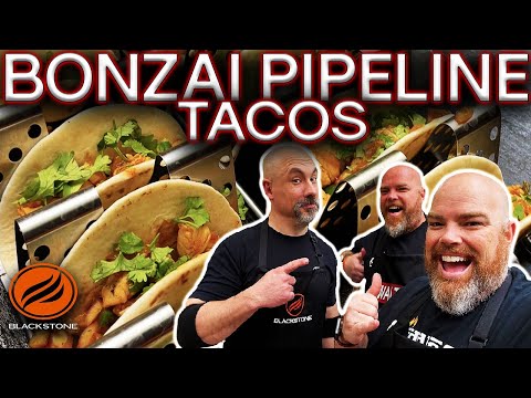 MAKING TODD TOVEN'S BONZAI PIPELINE TACOS ON THE BLACKSTONE GRIDDLE! EASY BLACKSTONE PRODUCTS RECIPE