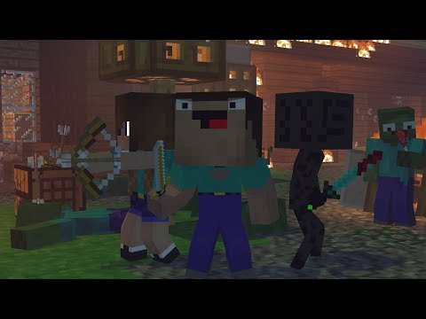 Skyblock War: Part 1 - Minecraft Animation | Noob & Brothes Series
