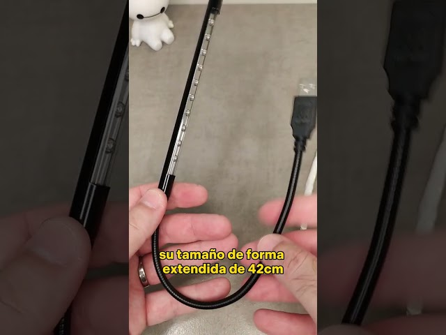 Vídeo relacionado con EBYPHAN Mini luz USB para computadora portátil, lámpara USB regulable, luz de teclado flexible para computadora (14-LED-Bead, brillo ajustable de 3 niveles, Negro)