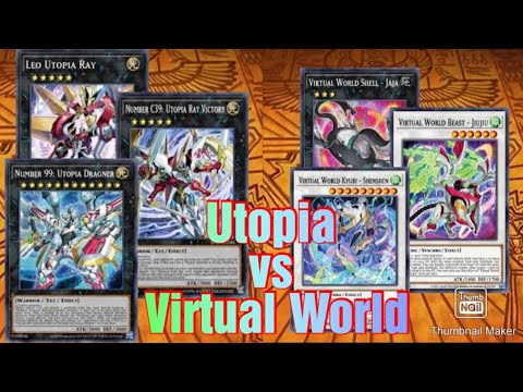 Utopia Vs Virtual World Deck game replay in Yu-Gi-Oh Master Duel - platinum rank