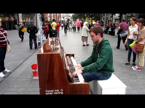 Tom Syder Defying Gravity in Liverpool City Centre 2 September 2012