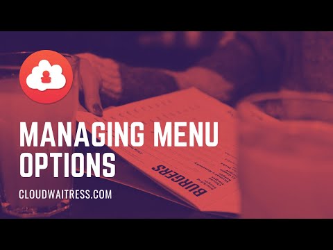 Build Your Menu Series: Organize Menu Options