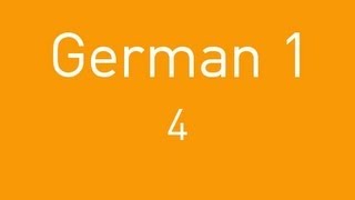 Learn German - Lesson 4