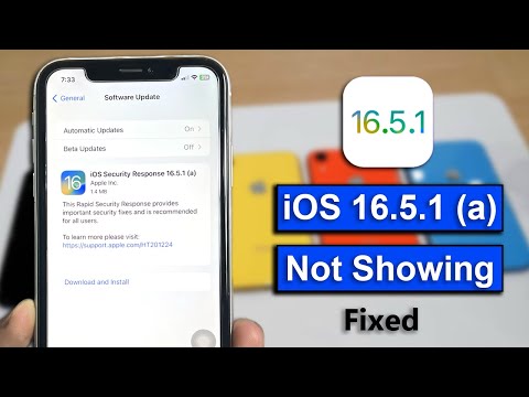 iOS 16.5.1 (a) Security Response Not Showing on iPhone's - FIXED 🔥🔥