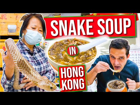 HONG KONG STREET FOOD | Eating Snake Soup with the Snake Queen of Hong Kong