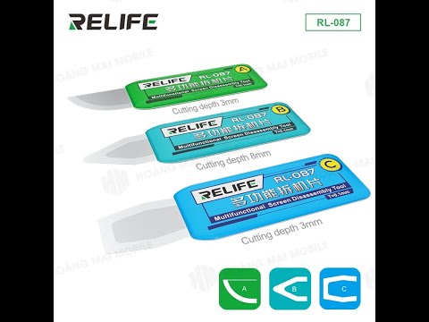 Bộ 3 miếng tách màn hình, quệt thiếc đa năng RELIFE RL-087