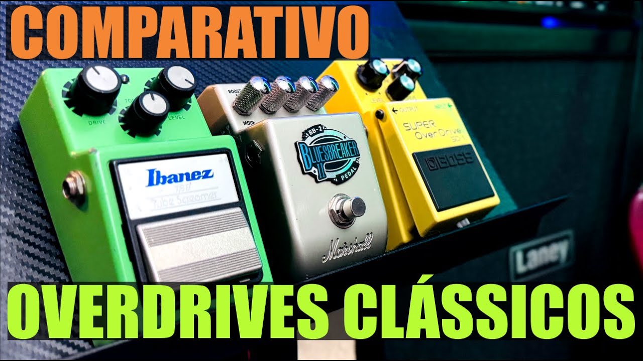 BOSS SD1 vs IBANEZ TS9 vs MARSHALL BLUESBRAKER 2 - BATALHA DE OVERDRIVES CLÁSSICOS!