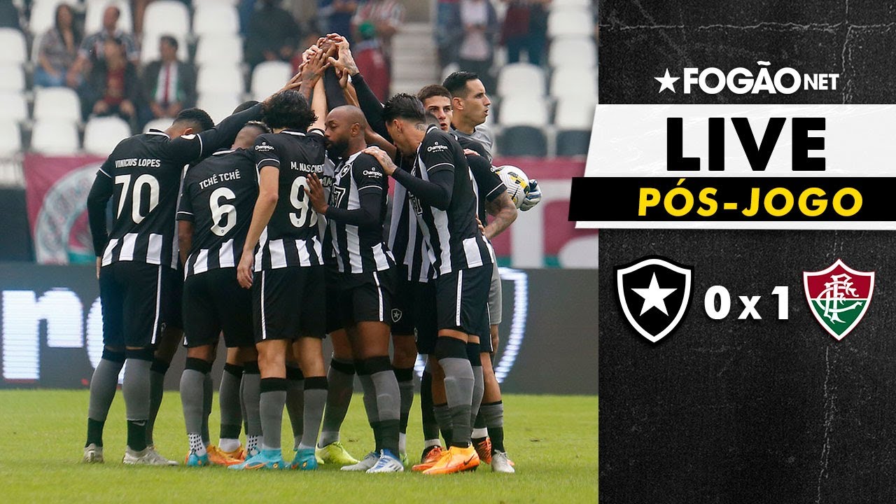 LIVE | Pós-jogo de Botafogo 0x1 Fluminense e as repercussões da derrota alvinegra no clássico