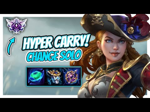 ROAD TO MASTERS: TURNING CHANGE INTO HYPER CARRY! - Smite Ranked Chang'e solo
