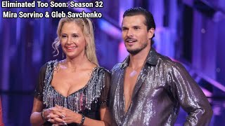 Eliminated Too Soon: Season 32 Mira Sorvino & Gleb Savchenko