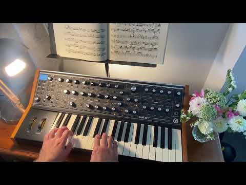 Courante from Cello Suite No. 2 in D minor, with the Volante and the Moog