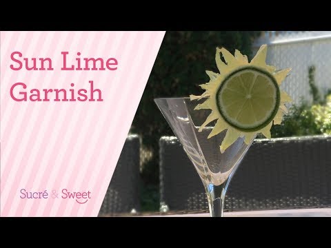 How To Make a Simple Sun Lime Cocktail Garnish
