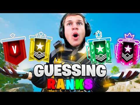 Guessing YOUR Rank in Rainbow Six Siege