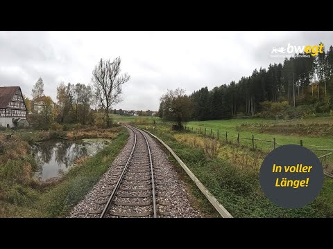 Führerstandsmitfahrt von Schelklingen bis Gammertingen mit bwegt