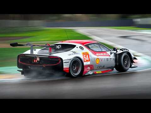 Vista AF Corse' Ferrari 296 WEC LMGT3 testing at Imola Circuit!