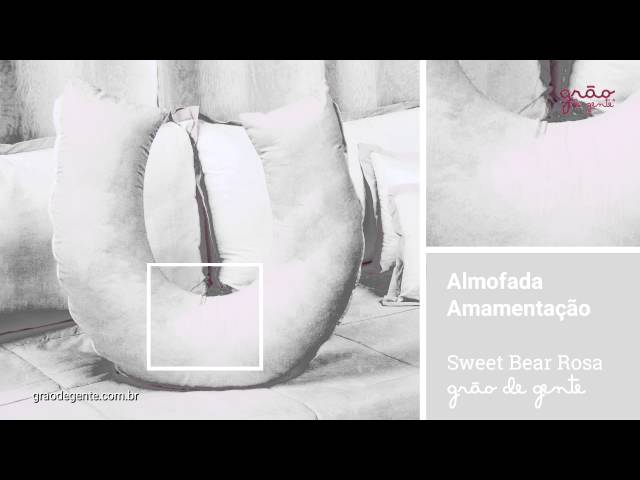 Almofada para Amamentação Sweet Bear Rosa | Ref: 48327