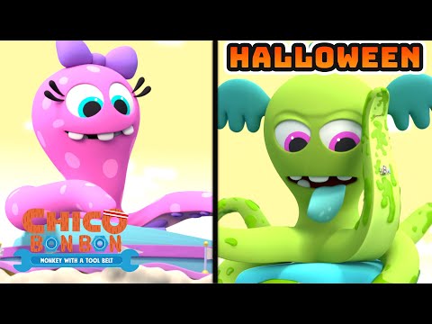 #Halloween 🎃 Chico Bon Bon - Giant Slimy Monsters | Compilation | @Kidzuko