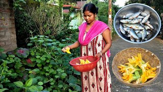 Small Fish Curry With Pumpkin Flowers