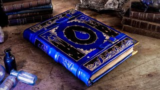 Making a HEAVY Spellbook with REAL Leather! (Tome of Water)
