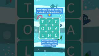 How Many Words Can You Make From These Letters #puzzle