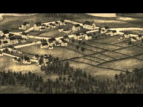 East Douglas Massachusetts 1886 Panoramic Bird's Eye View Map 6919