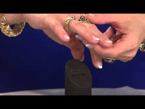 14K Gold Polished Leaf Design Bypass Ring with Jennifer Coffey