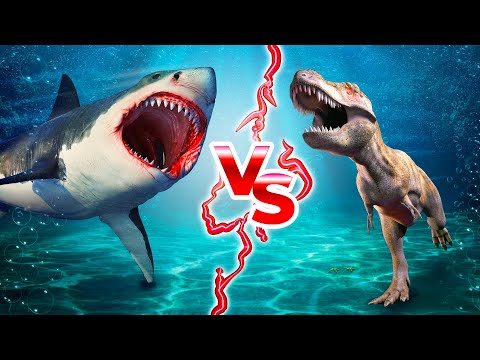 Megalodonte VS T-Rex, Lo Scontro Finale