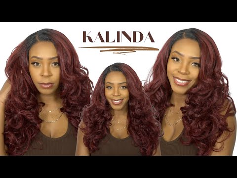 Outre 100% Human Hair Blend 360 HD Frontal Lace Wig - KALINDA (13x6 lace frontal) --/WIGTYPES.COM