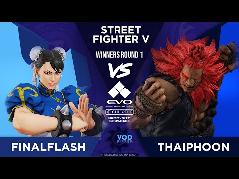 FinalFlash (Chun-Li) vs Thaiphoon (Akuma) - Winners Round 1 - Community Showcase at Evo 2023