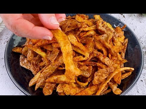 Potato peel chips: the tasty recipe to reuse potato peels