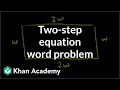 Word problem: solving equations | Linear equations | Algebra I | Khan Academy