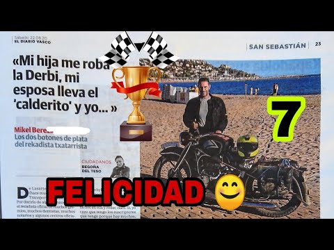 #7⛰️🏖️ UN SUEÑO CUMPLIDO🥳 LLEGUÉ AL MEDITERRÁNEO CON MOTO DE 85 AÑOS!!!😊SOY MUY FELIZ