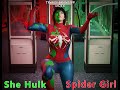 She Hulk Spider Girl Transformation Teaser Epic 4K Animation