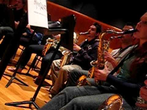 Last sax orch rehearsal with M.W. 2006