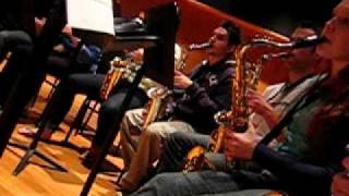 Last sax orch rehearsal with M.W. 2006