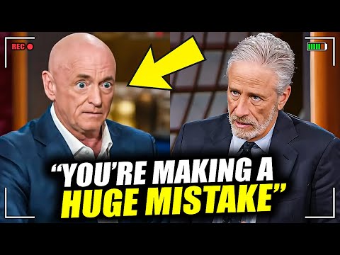 Mark Kelly HUMILIATED as Jon Stewart ACCIDENTALLY DESTROYS His Defense LIVE ON AIR