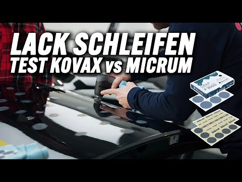 Beste Schleifscheiben, Schleifpapier, Schleifblüten Autolack: KOVAX vs. MICRUM Lackieren & Polieren