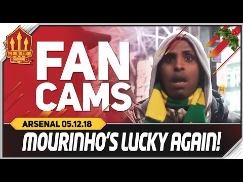 MOURINHO Lucky AGAIN! Manchester United 2-2 Arsenal Fancam