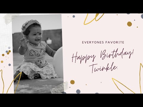 Twinkle's First birthday|#call7978745627 cinematic Birthday Video|#ShaadiChitra #1stbirthdayvideo