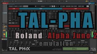 Video thumbnail for TAL-PHA (Roland Alpha Juno 2 Emulation) - Demo by Crazik by cra.:zik