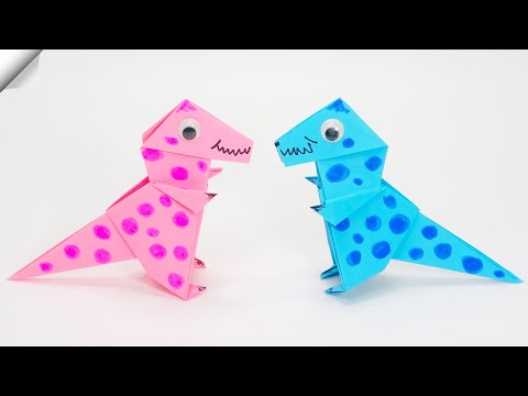 Paper dinosaur Easy paper toys