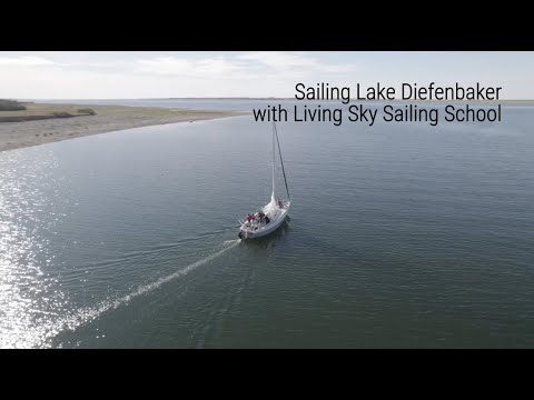 Sailing on Lake Diefenbaker, Saskatchewan ⛵